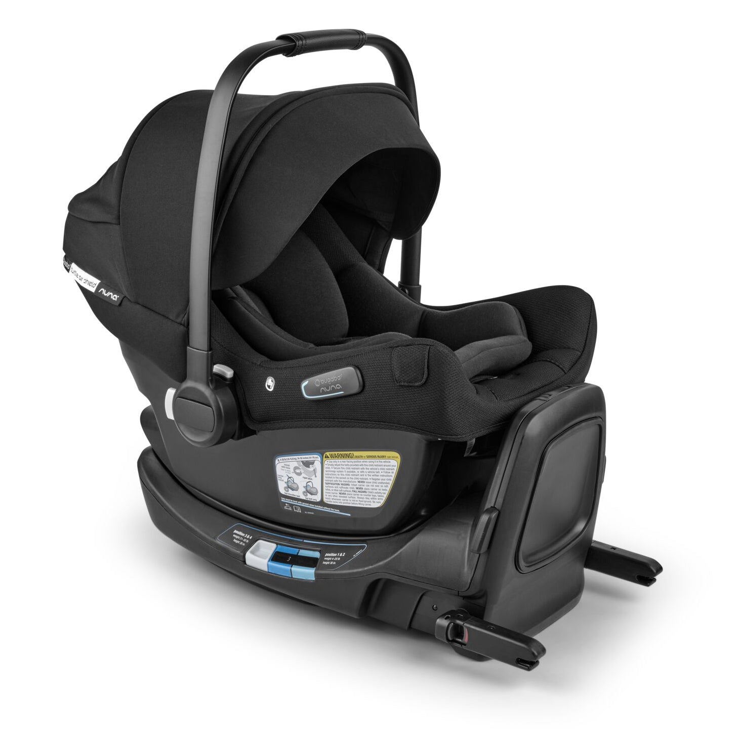 Bugaboo Butterfly 2 + Turtle Air Shield Travel System Bundle - Black / Forest Green / Forest Green / Black