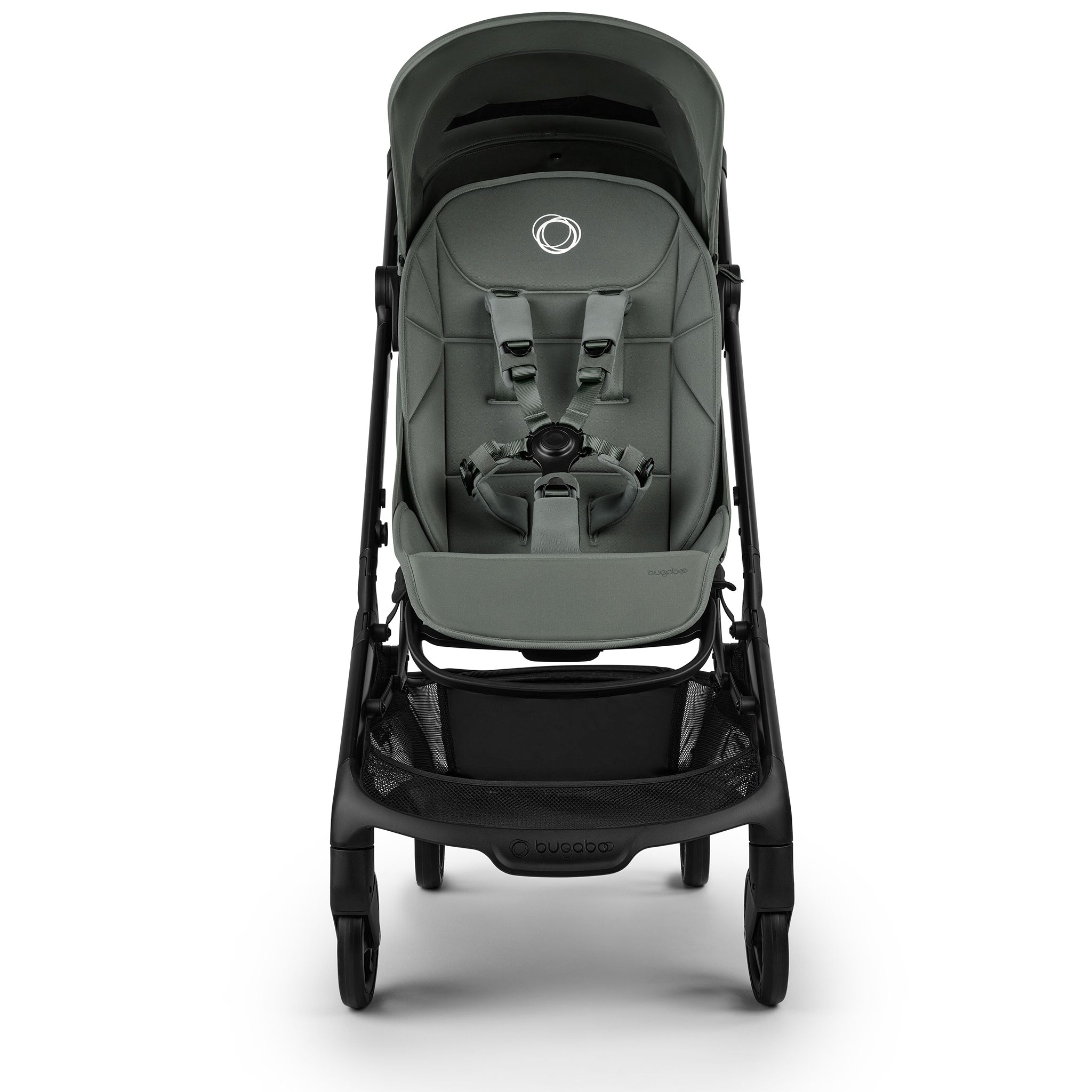 Bugaboo Butterfly 2 + Turtle Air Shield Travel System Bundle - Black / Forest Green / Forest Green / Black