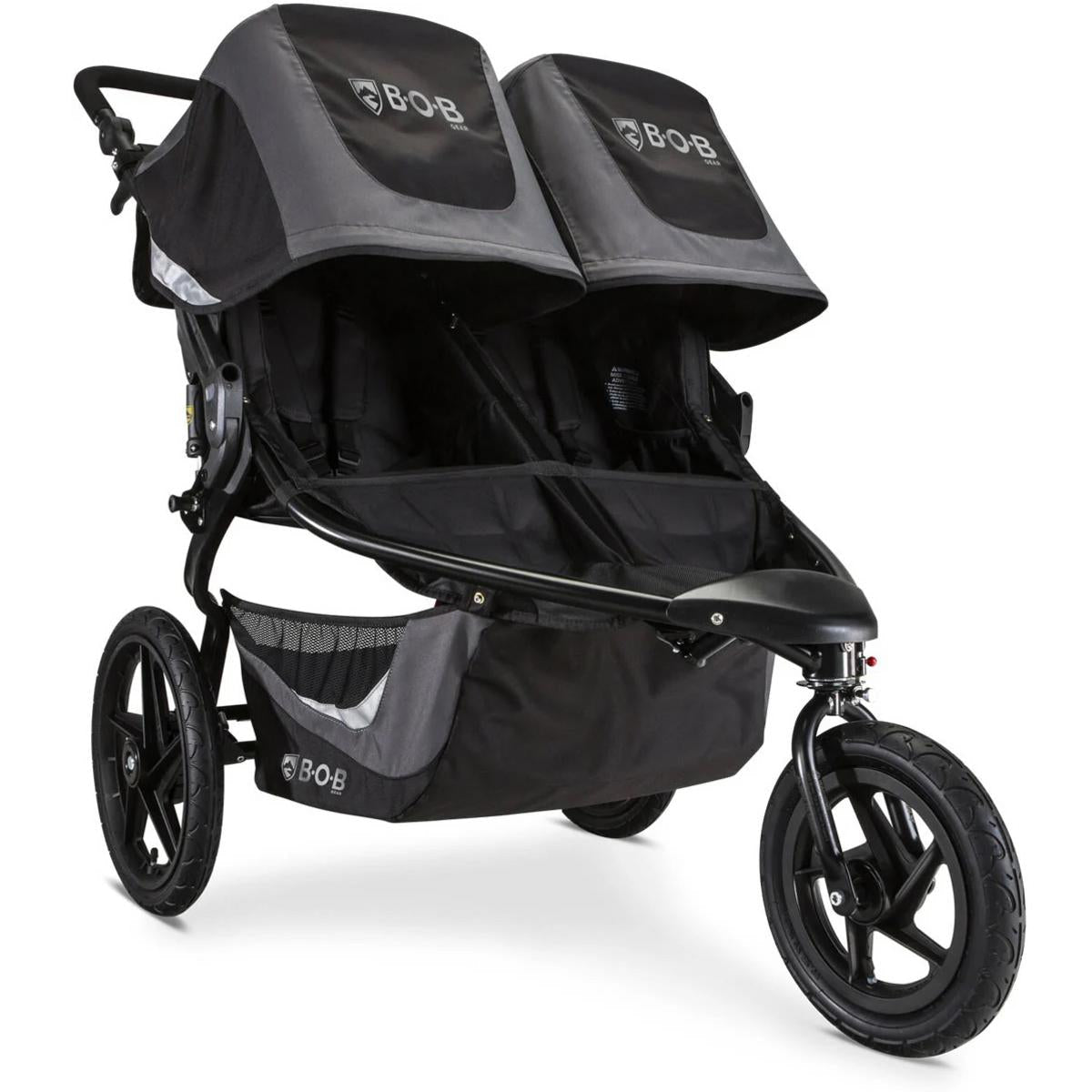 BOB OPEN BOX  Revolution Flex 3.0 Duallie Double Jogging Stroller - Graphite Black