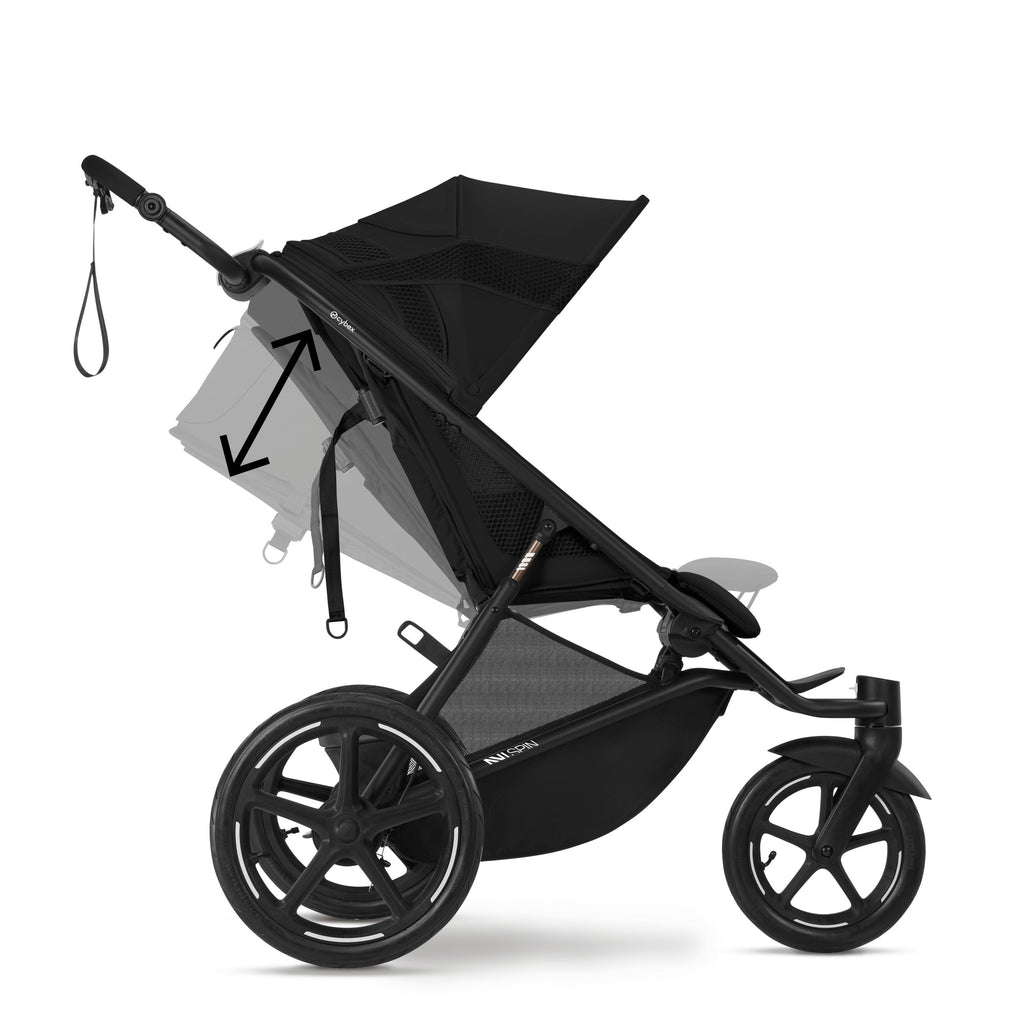 Cybex Avi Spin Jogging Stroller - Moon Black