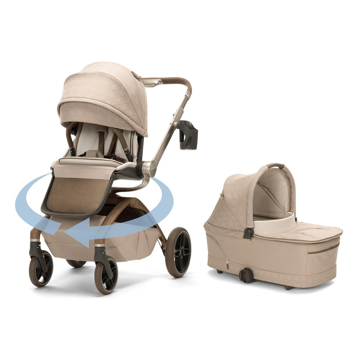 Maxi-Cosi Tana 360 Rotating Modular Stroller + Bassinet Bundle - Natural Heritage