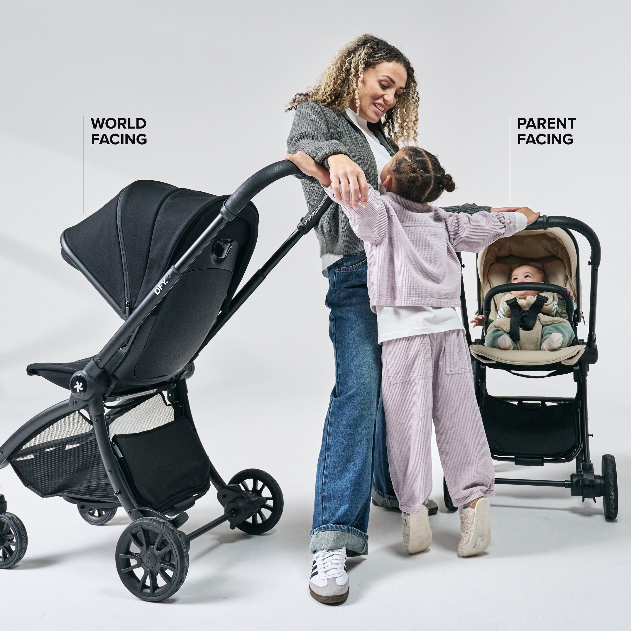 DFY. R1 Stroller -  Matte Black / Black