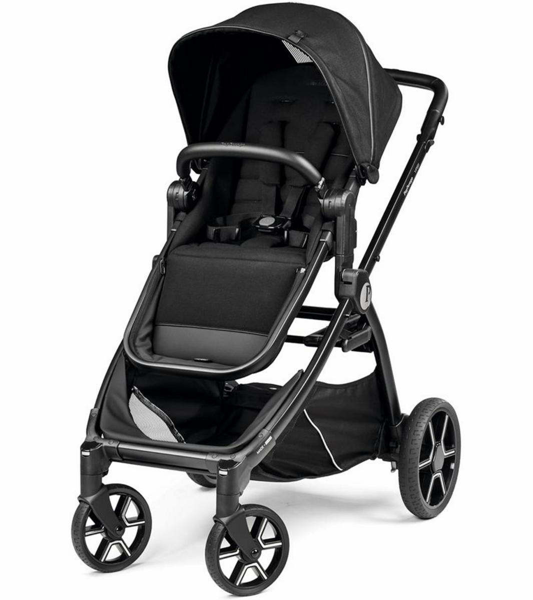 Peg Perego OPEN BOX Ypsi Single-to-Double Stroller - True Black