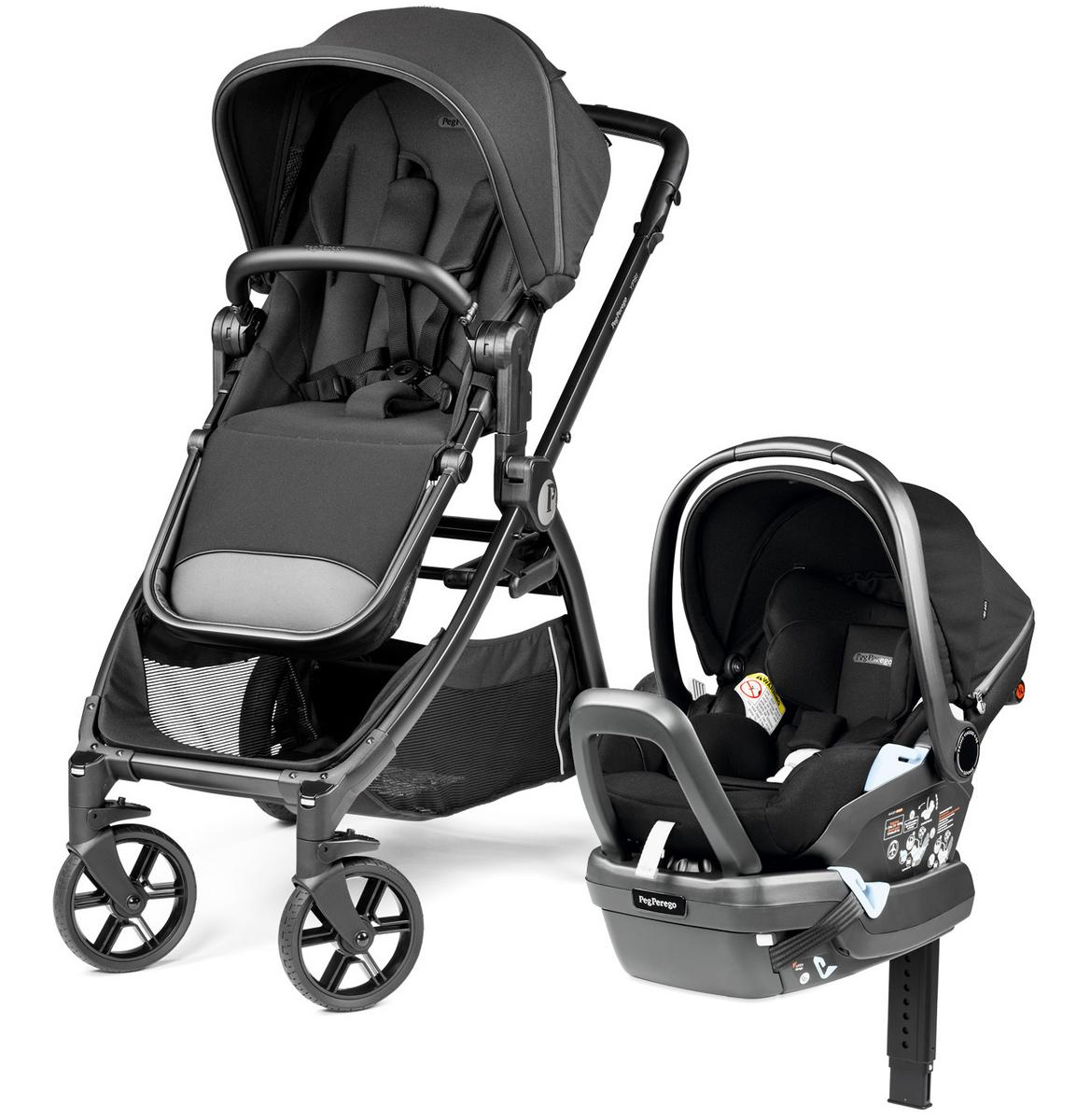 Peg Perego YPSI 2025 + Primo Viaggio Lounge Travel System Bundle - True Black / True Black