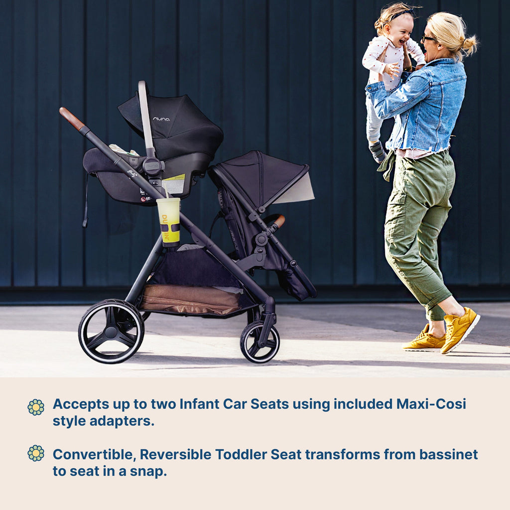 Gladly Family Piper Single-to-Double Stroller - Sedona