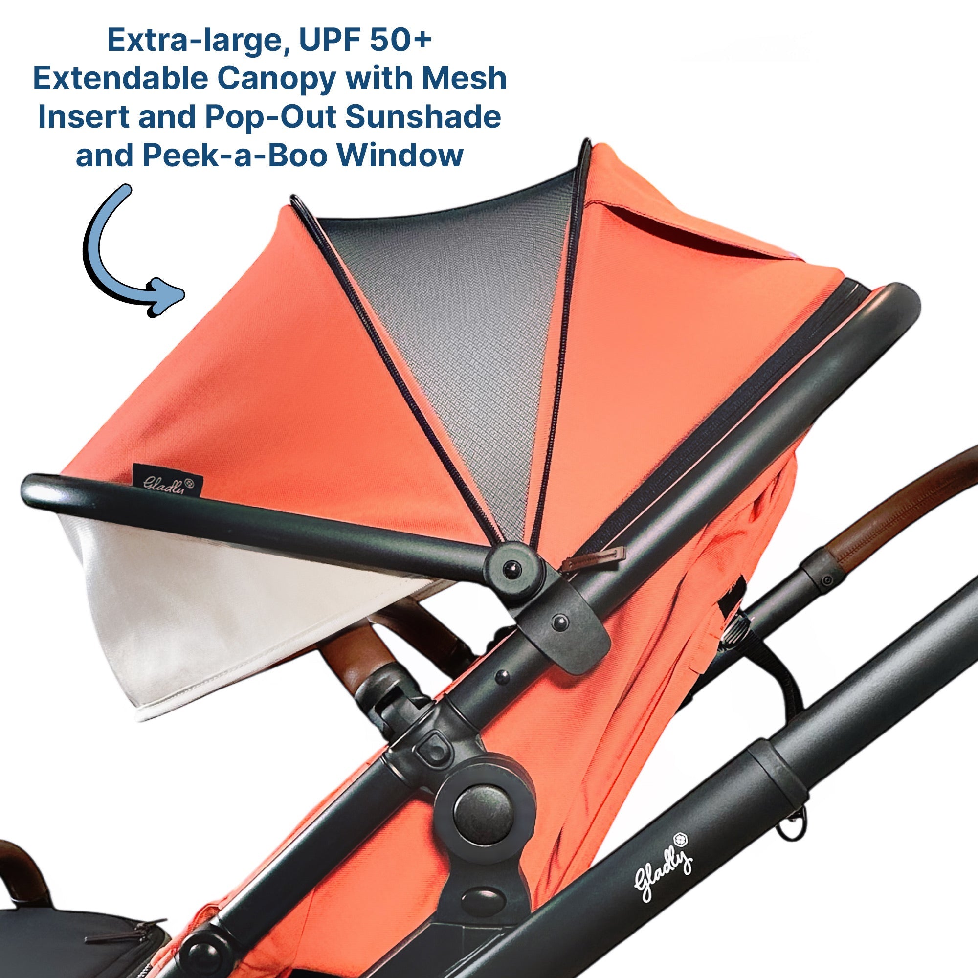 Gladly Family Piper Single-to-Double Stroller - Sedona
