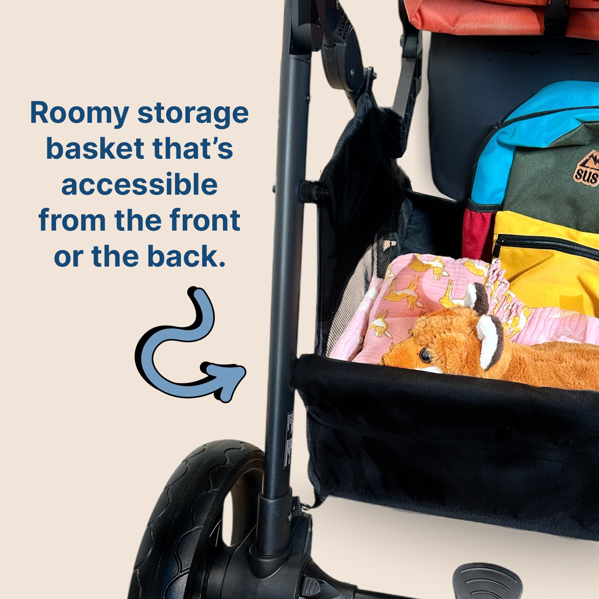 Gladly Family Piper Single-to-Double Stroller - Sedona