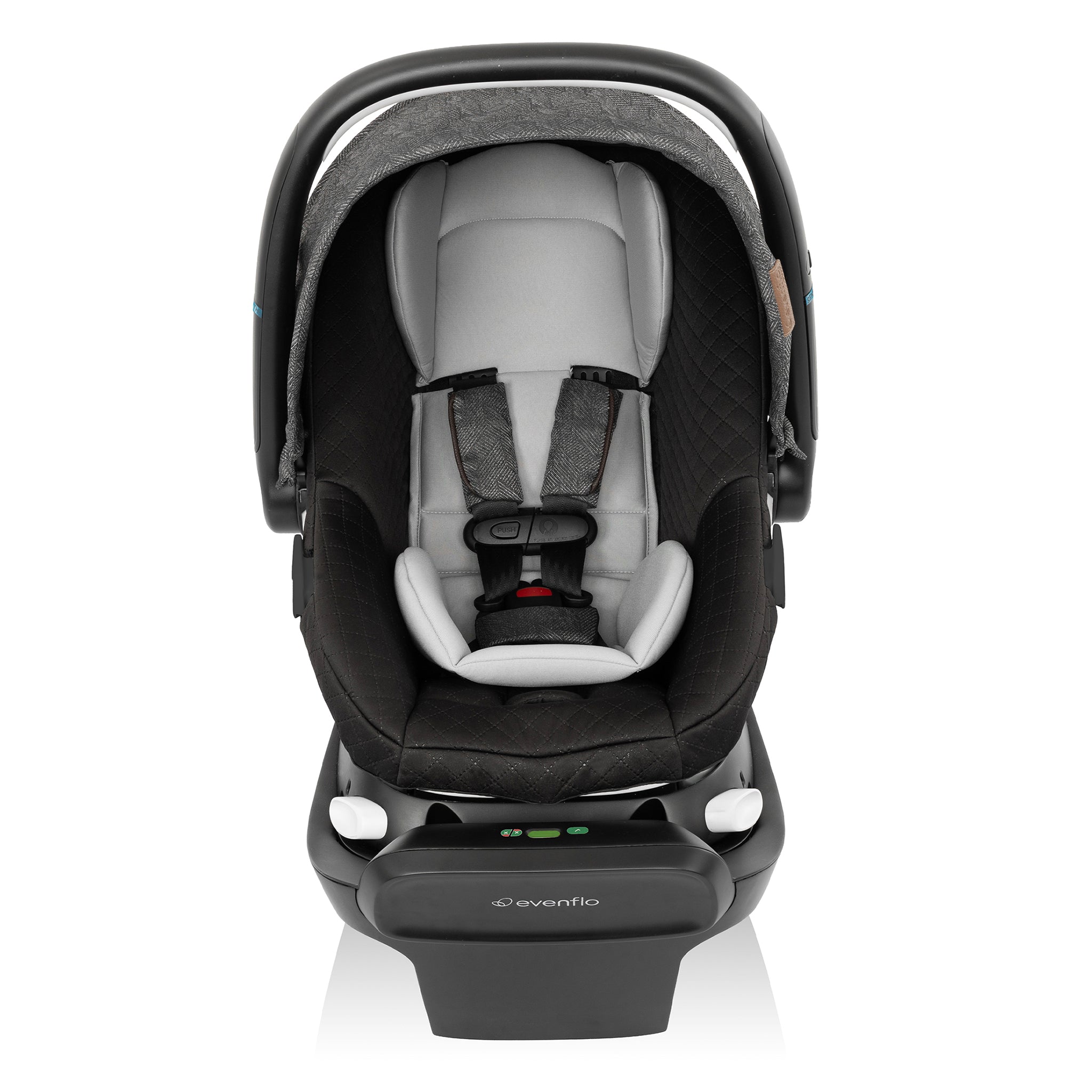 Evenflo Shyft Intuiti+ Travel System w/ Revolve180 LiteMax NXT with SensorySoothe - Angler Tweed