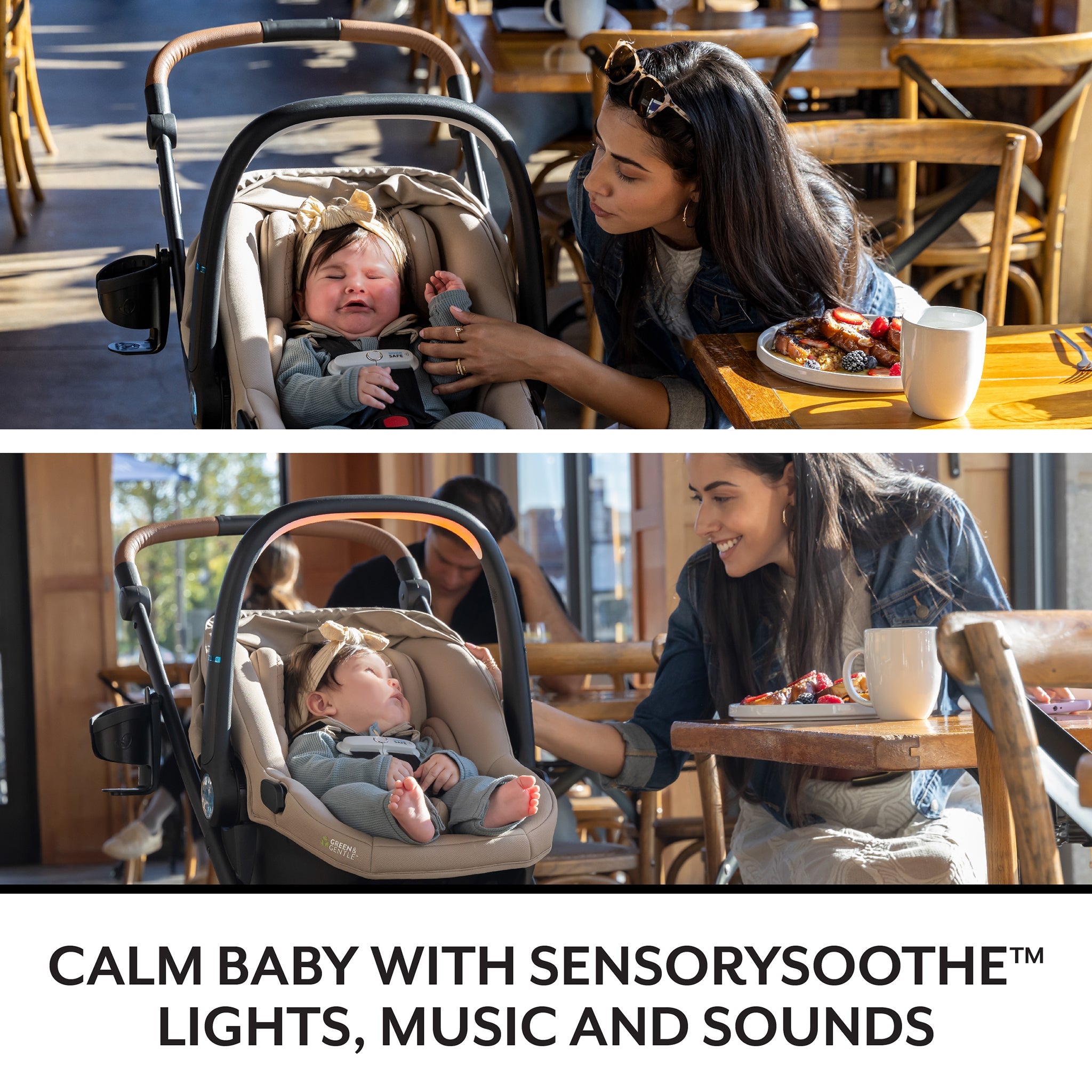 Evenflo Shyft Intuiti+ Travel System w/ Revolve180 LiteMax NXT with SensorySoothe - Angler Tweed
