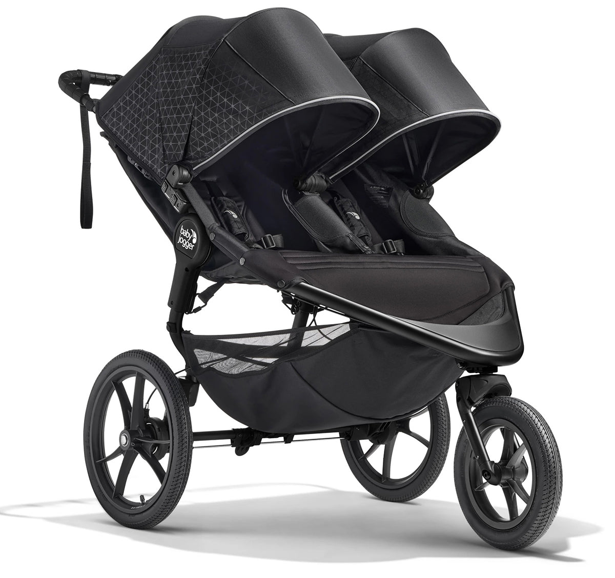 Baby Jogger Summit X3 Double Jogging Stroller - Midnight Black