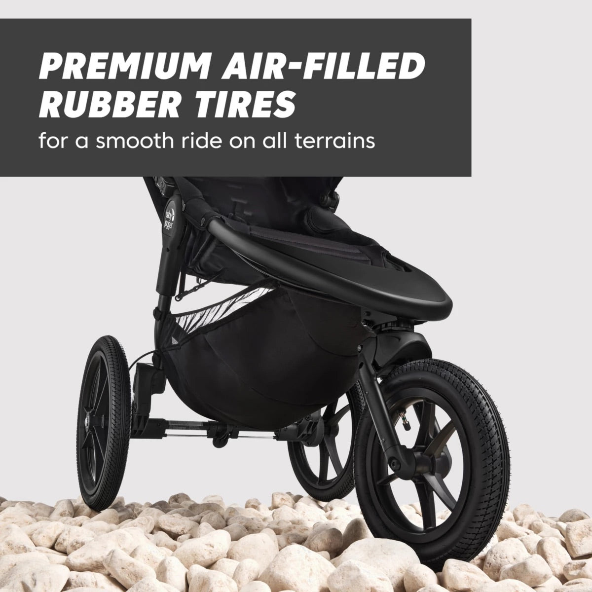 Baby Jogger Summit X3 Single Jogging Stroller - Midnight Black