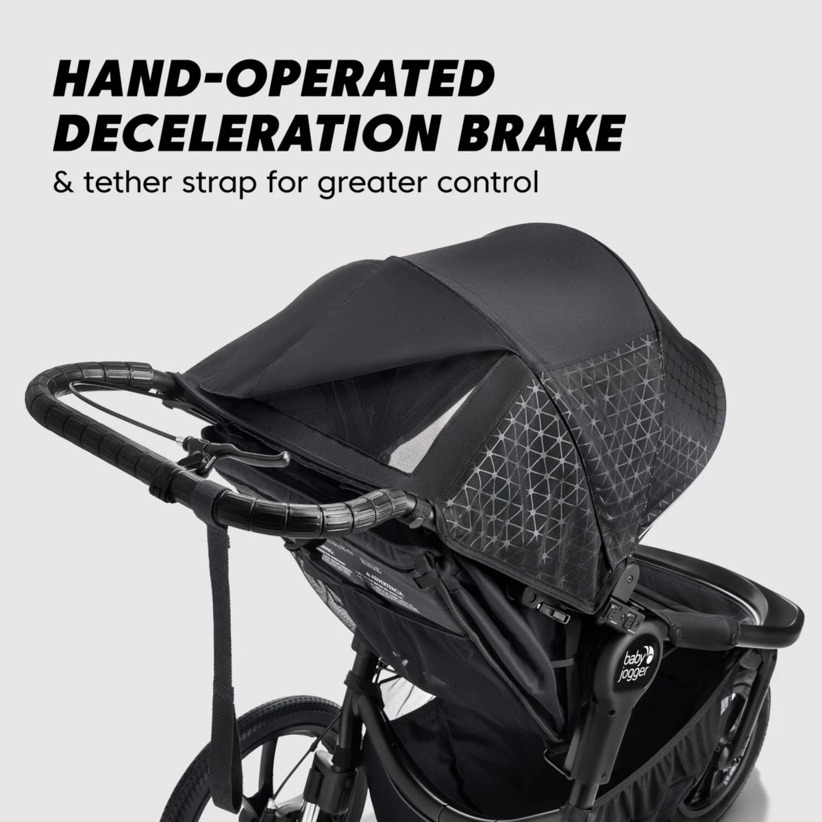 Baby Jogger Summit X3 Single Jogging Stroller - Midnight Black