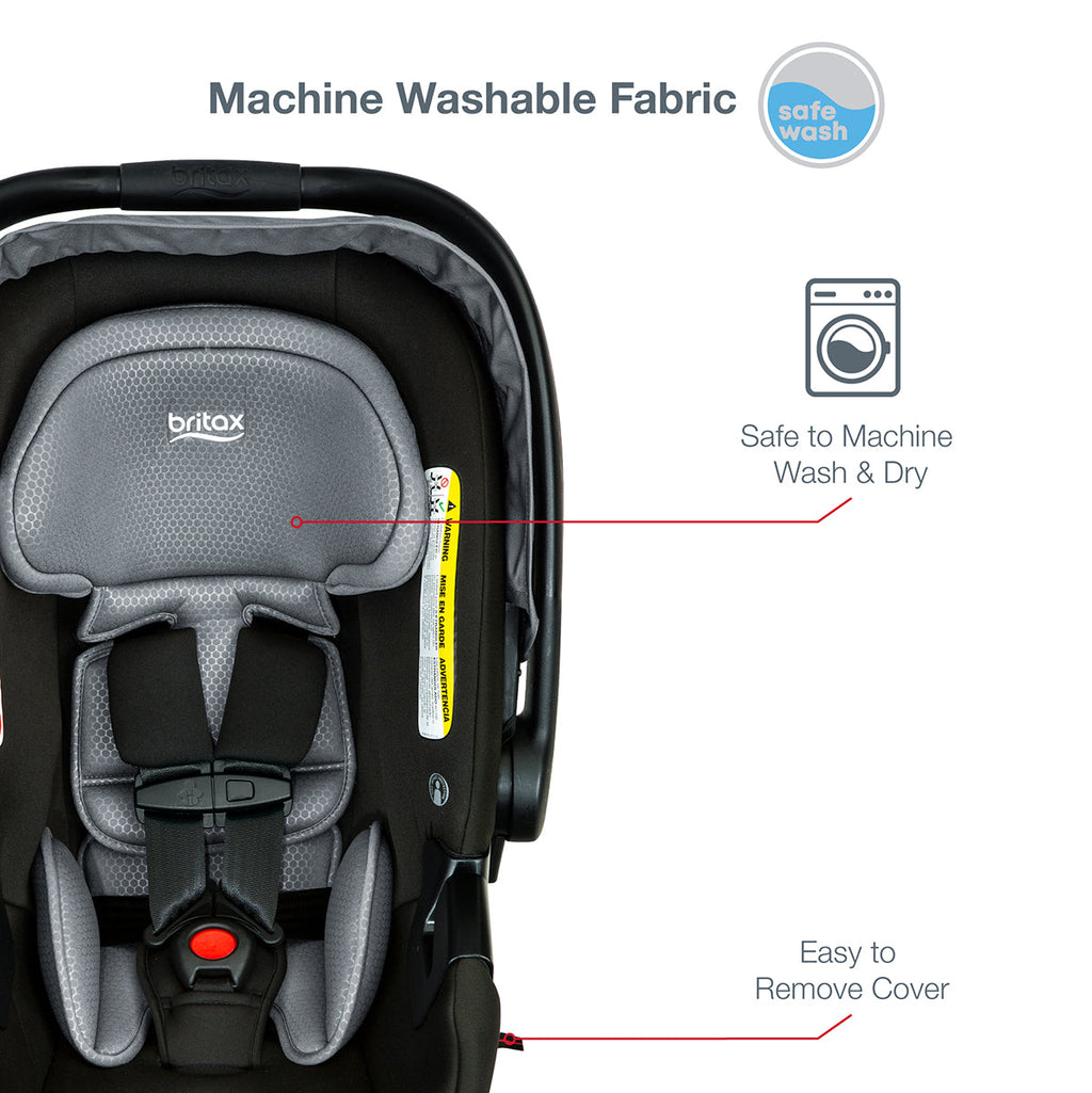 Britax B-Lively & B-Safe Gen2 FlexFit Travel System - Fog (SafeWash)