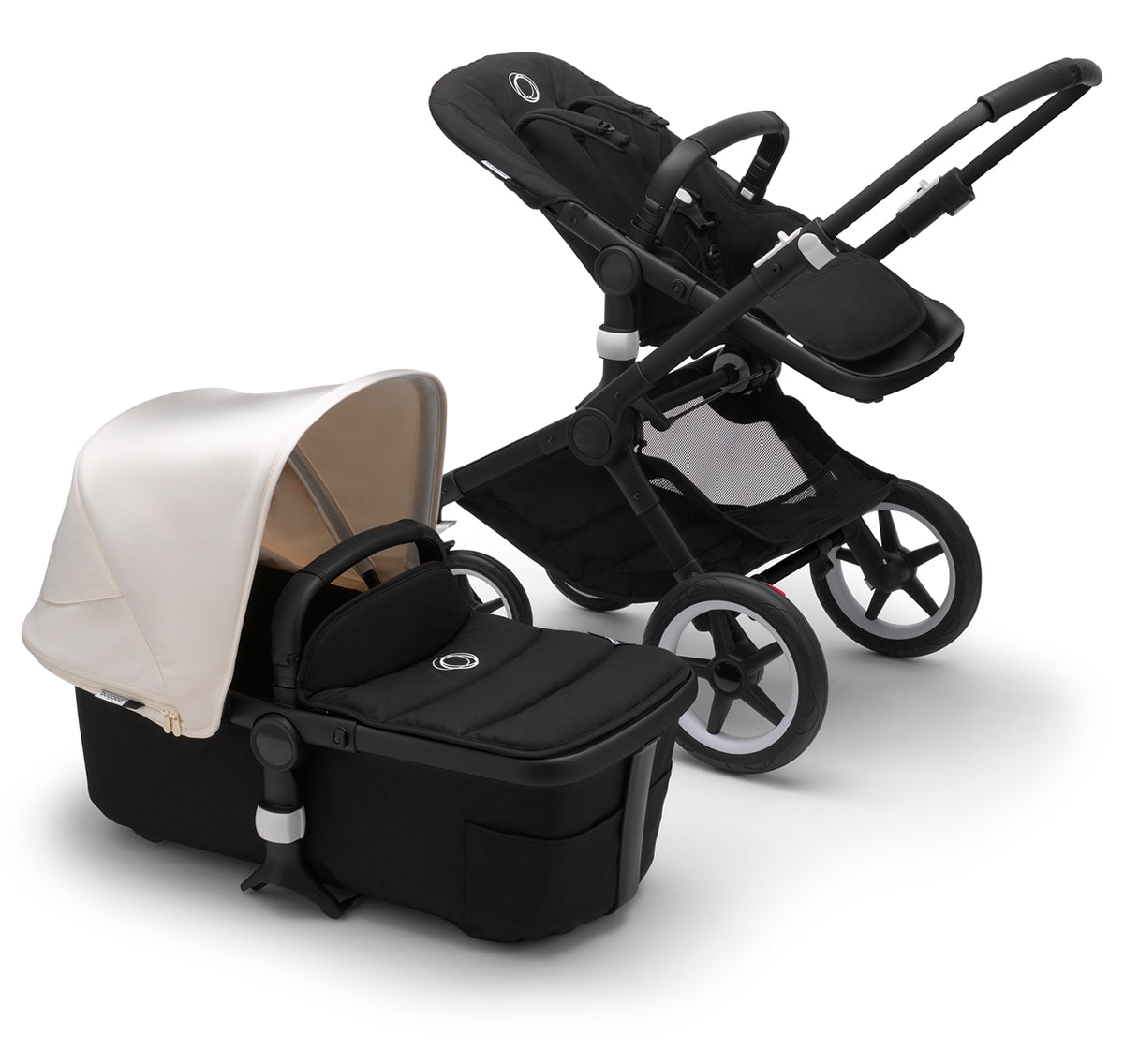 Bugaboo OPEN BOX Fox2 Complete Stroller - Black/Black/Fresh White