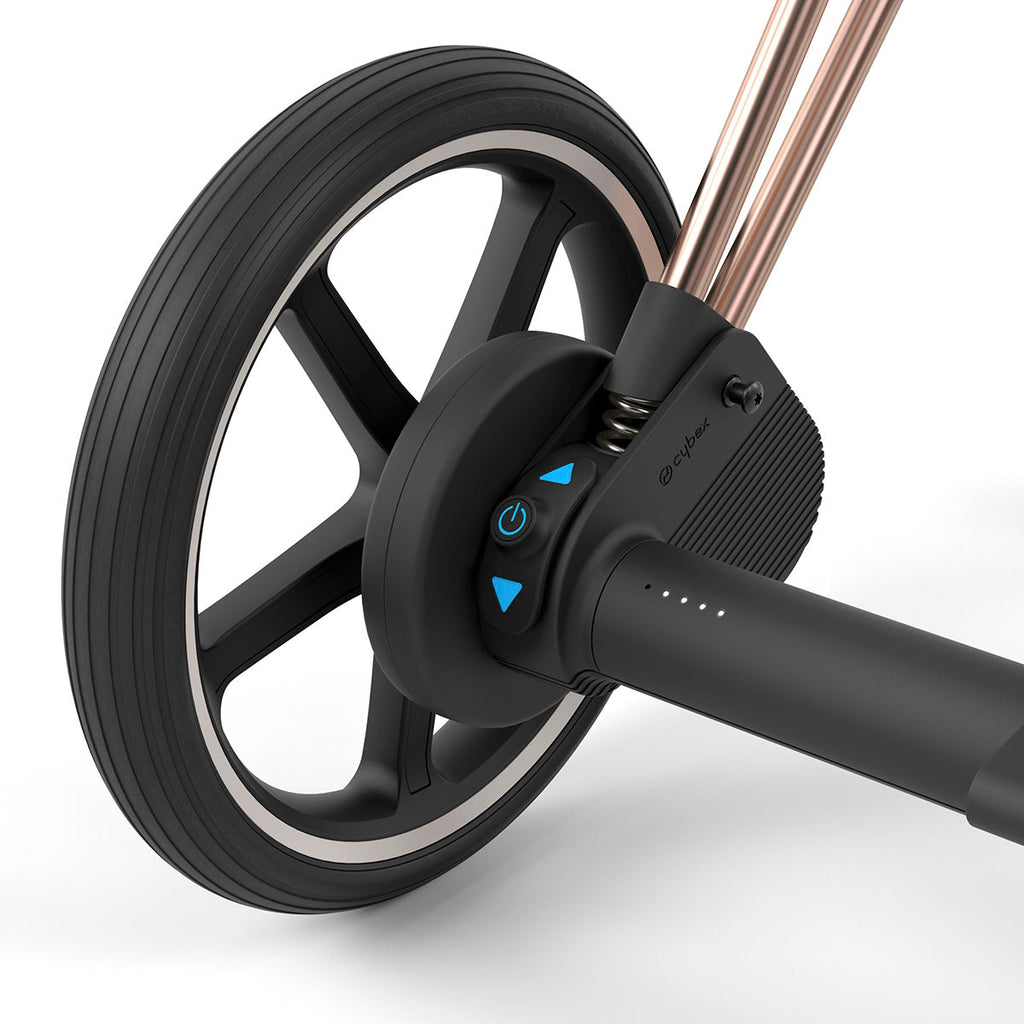 Cybex ePriam 2 Electronic Assist Stroller (One Box) - Rose Gold / Brown / Deep Black