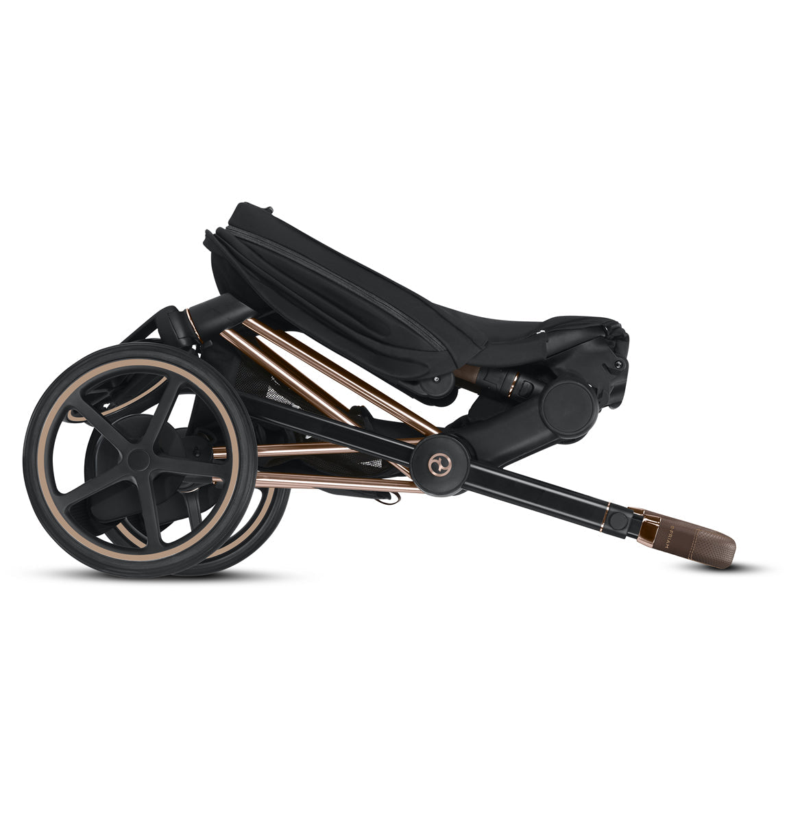 Cybex ePriam Electronic Assist Stroller - Rose Gold/Manhattan Grey