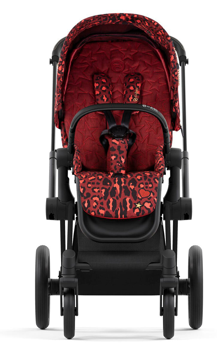 Cybex ePriam 2 Electronic Assist Complete Stroller with Lux Bassinet Bundle - Rockstar by Alec Voelkel