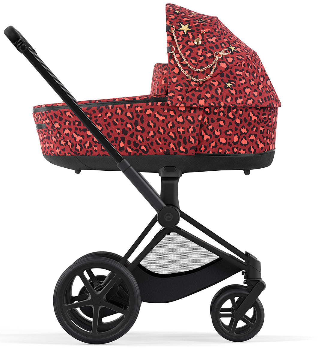 Cybex ePriam 2 Electronic Assist Complete Stroller with Lux Bassinet Bundle - Rockstar by Alec Voelkel