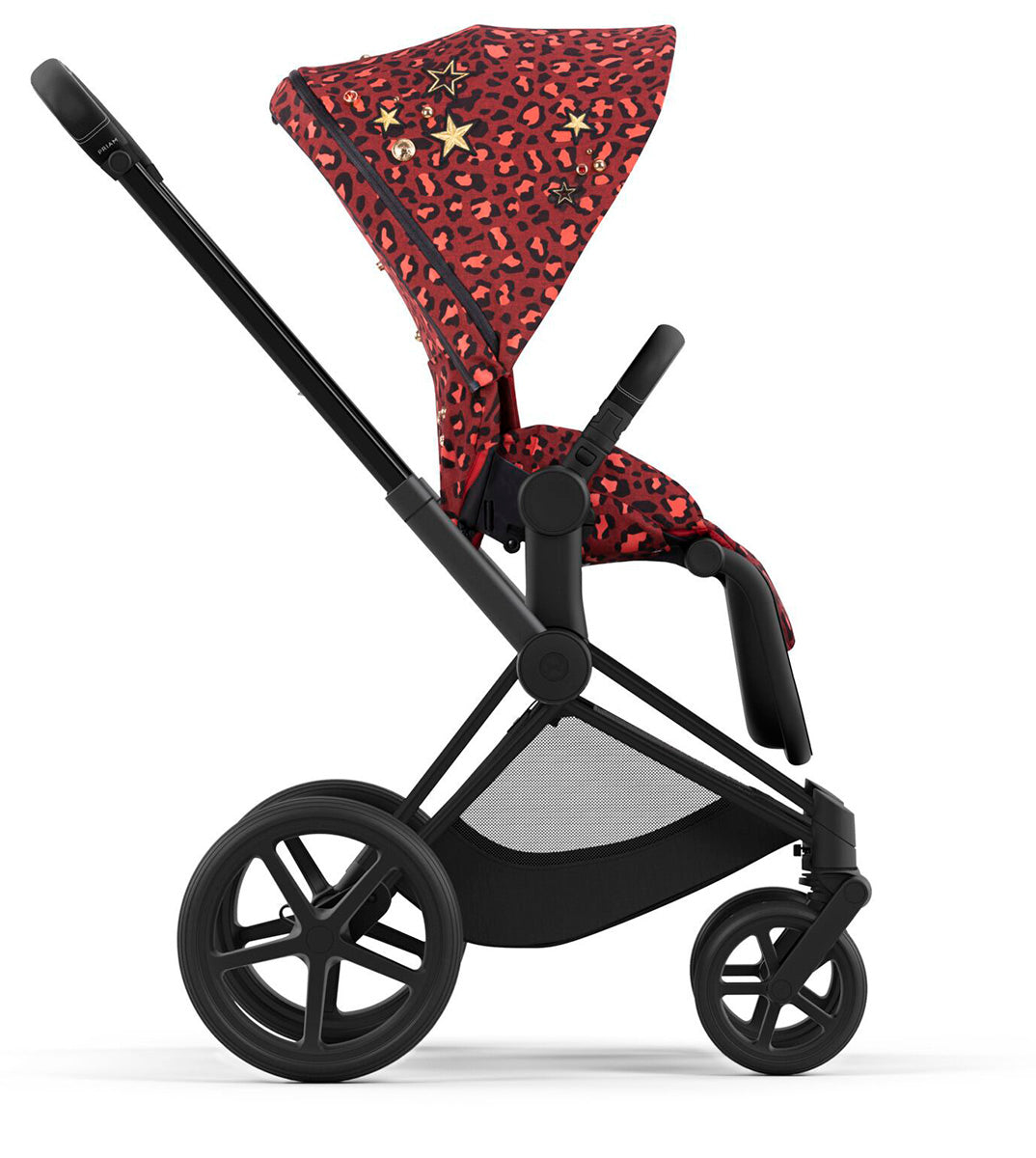 Cybex ePriam 2 Electronic Assist Complete Stroller with Lux Bassinet Bundle - Rockstar by Alec Voelkel