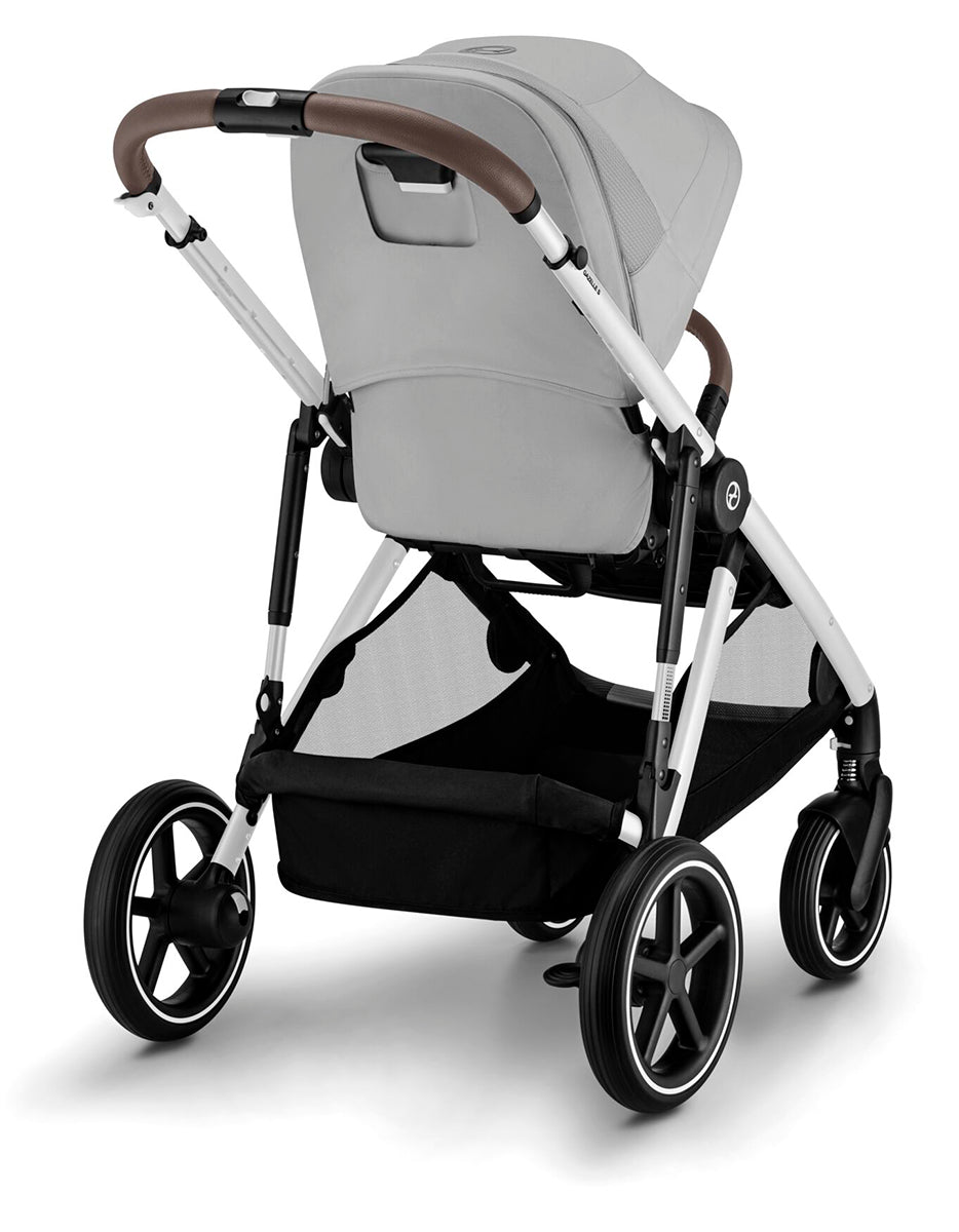 Cybex Gazelle S Single-to-Double Stroller - Silver Frame / Lava Grey