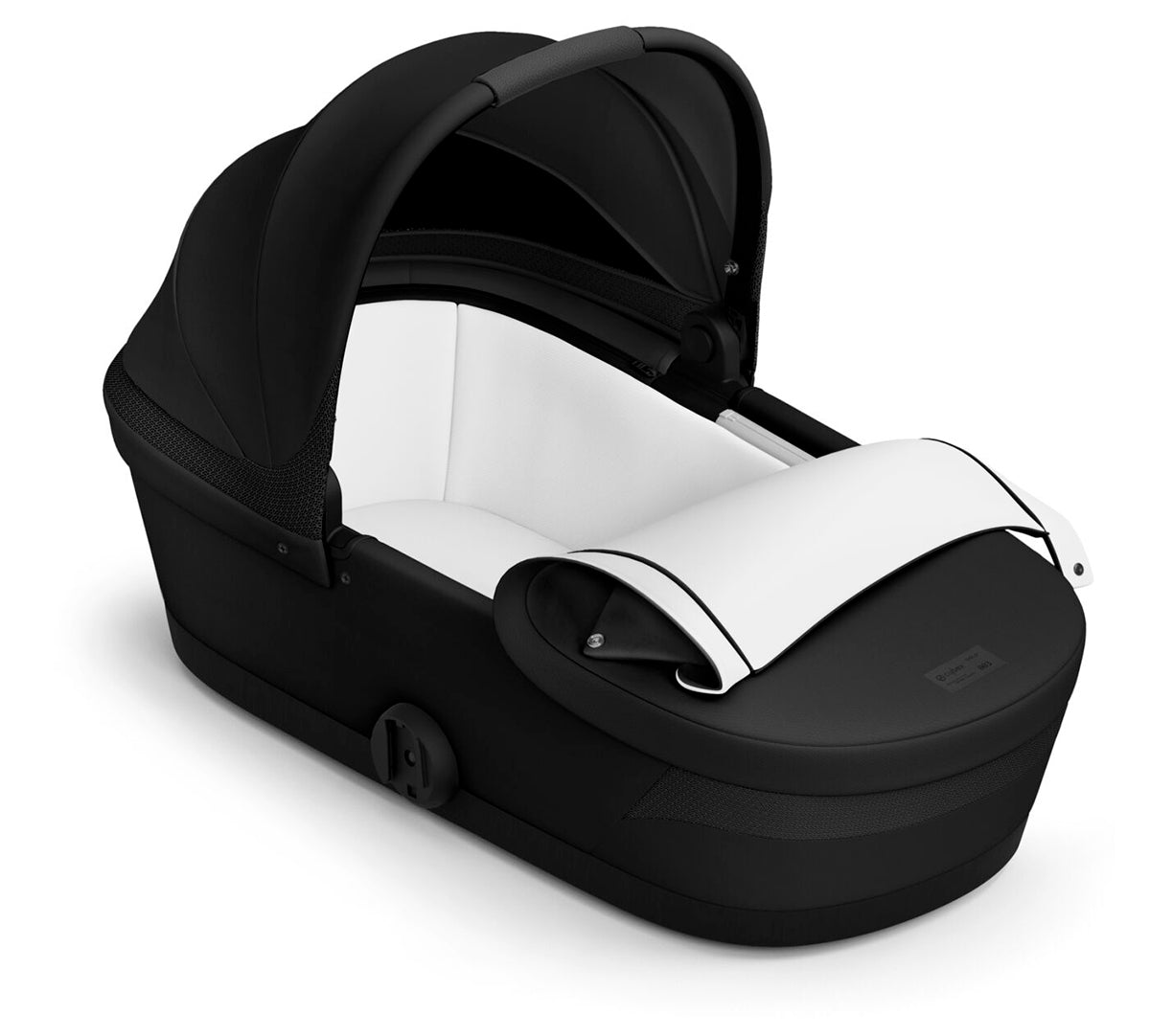 Cybex Melio Carbon 3 Compact Stroller + Melio Cot 3 Bundle - Moon Black