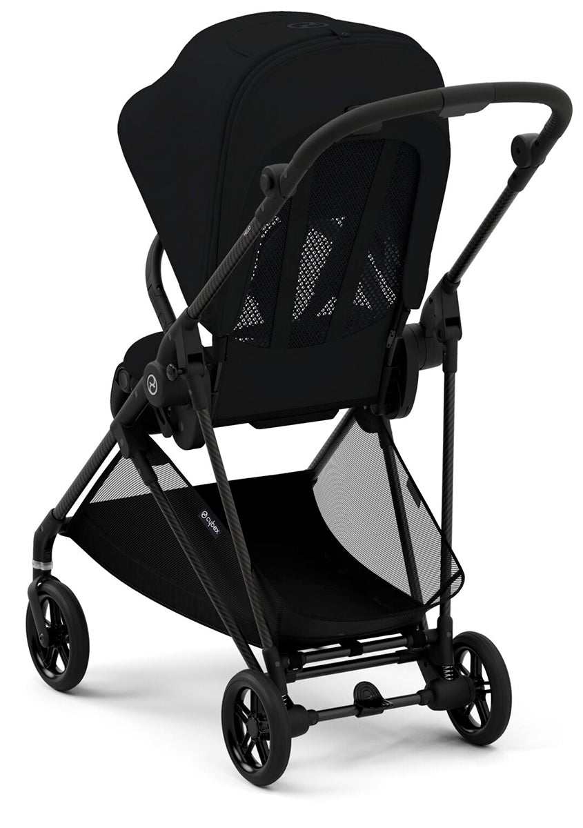 Cybex Melio Carbon 3 Compact Stroller - Moon Black