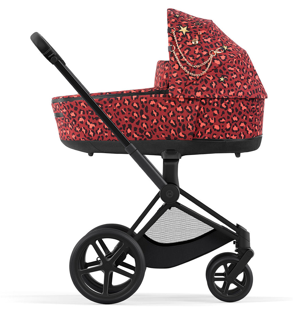 Cybex Priam 4 Complete Stroller with Lux Bassinet Bundle - Rockstar by Alec Voelkel