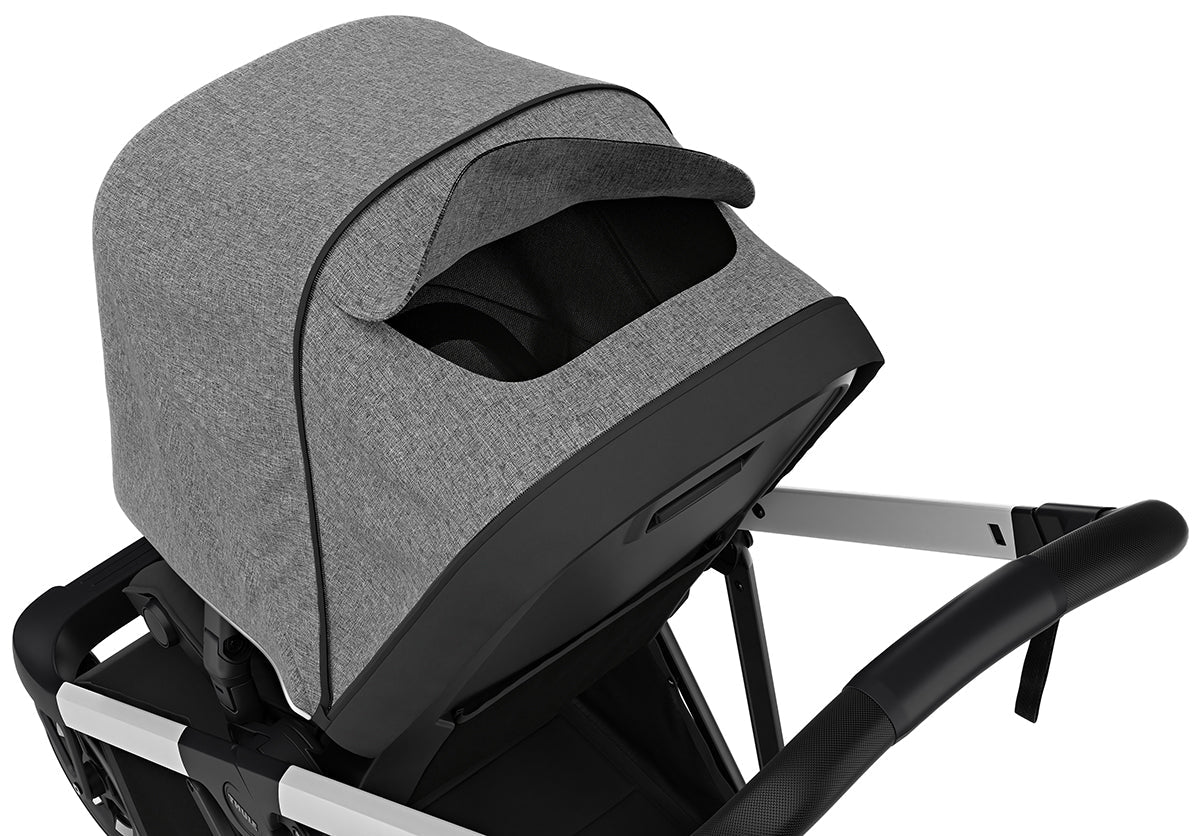 Thule Shine Stroller + Bassinet Bundle - Grey Melange / Black