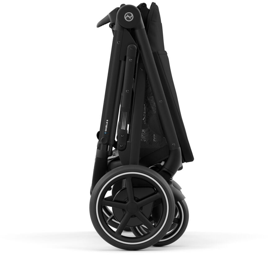 Cybex eGazelle S Electronic Assist Stroller - Black Frame / Moon Black