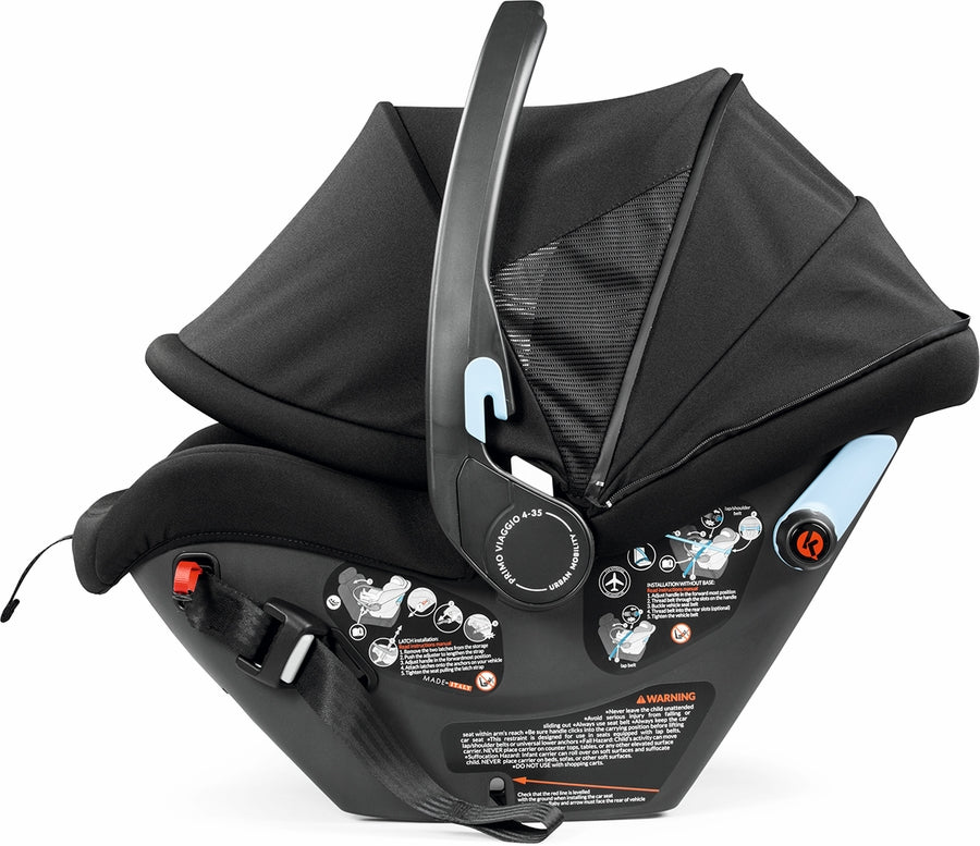 Peg Perego City Loop Chassis + Primo Viaggio Urban Mobility Infant Car Seat Bundle - Black / True Black