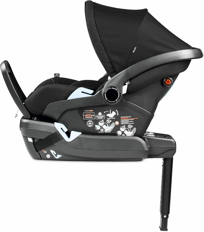 Peg Perego City Loop Chassis + Primo Viaggio Lounge Infant Car Seat Bundle - Black / True Black