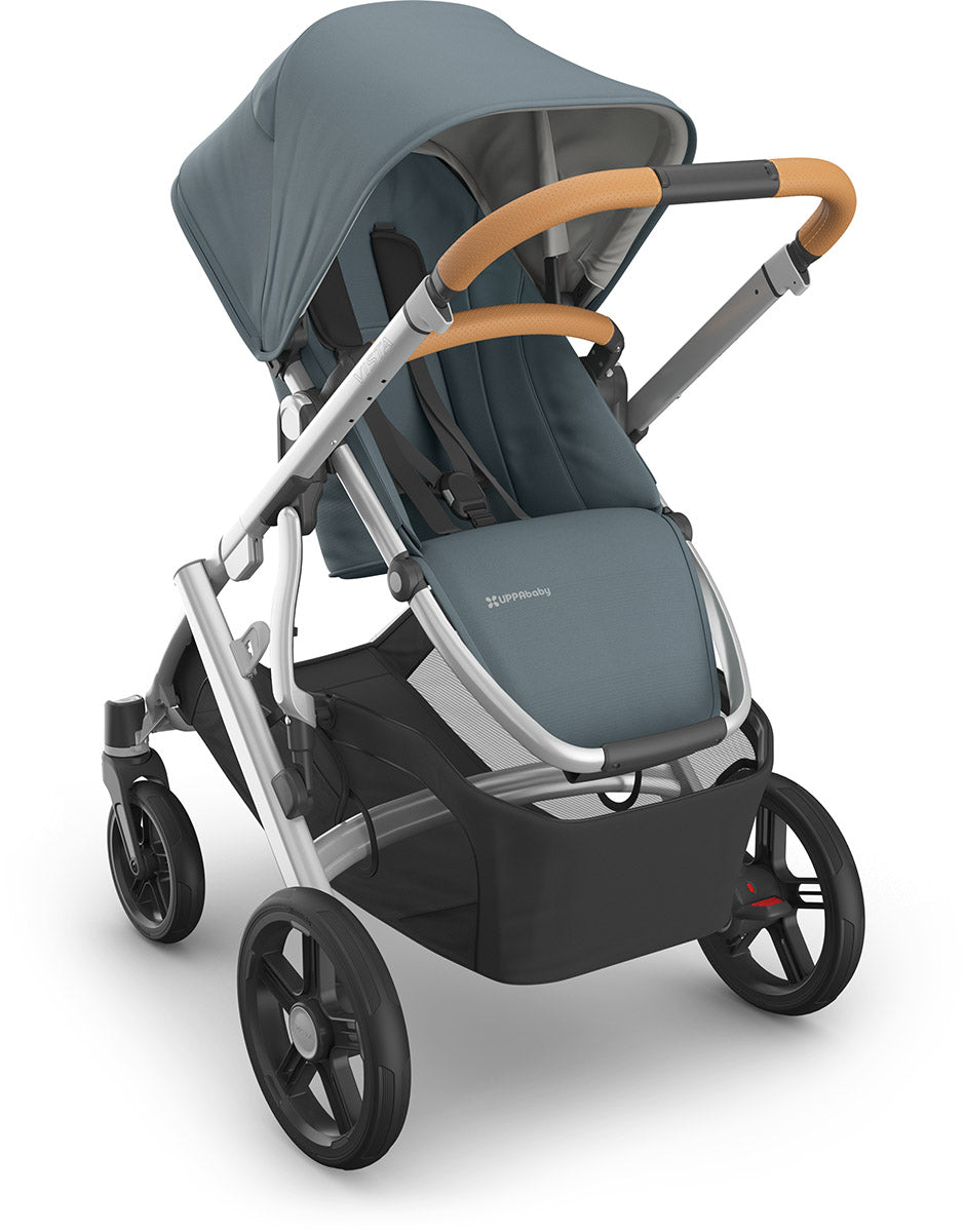 UPPAbaby Vista V3 Single-to-Double Stroller + PiggyBack Ride-Along Bundle - Callum