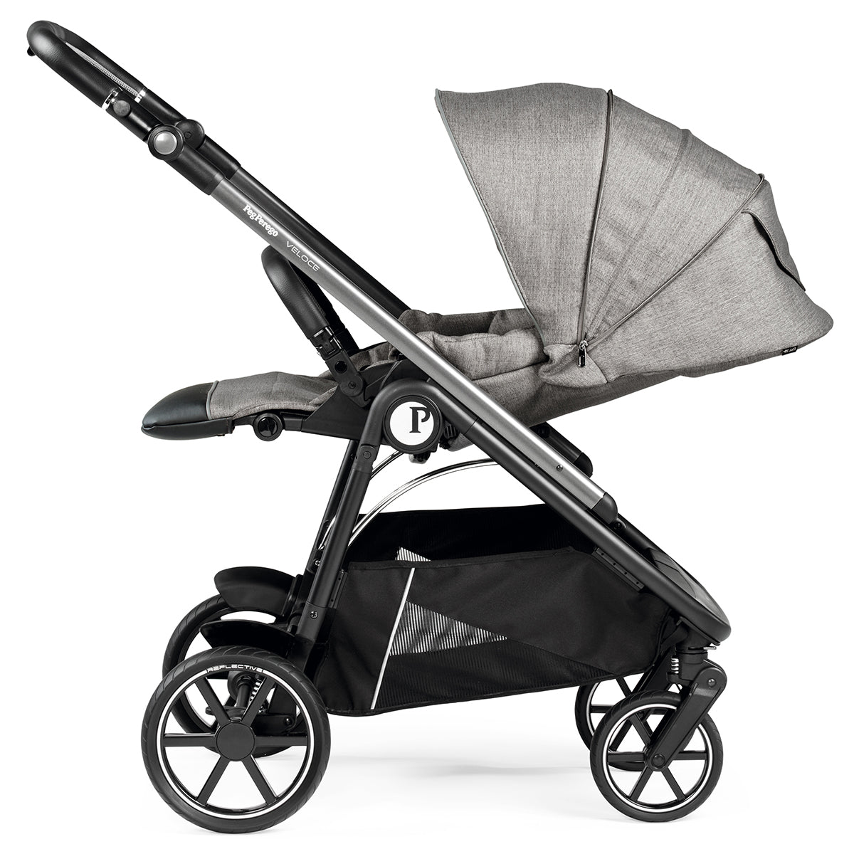 Peg Perego Veloce + Primo Viaggio Nido Travel System Bundle - City Grey