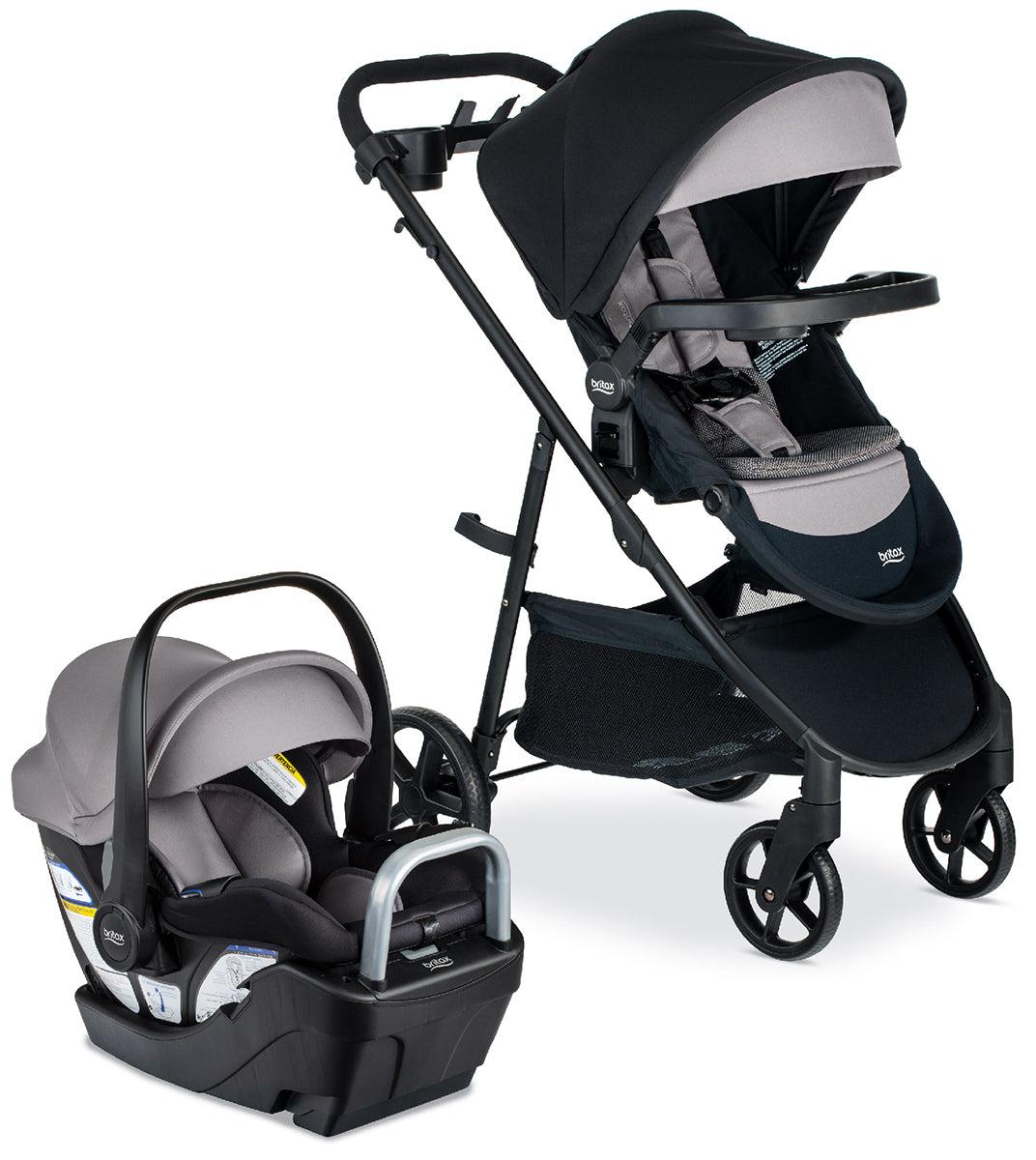 Britax OPEN BOX Willow Brook S+ Travel System with Alpine Anti-Rebound Base - Graphite Onyx
